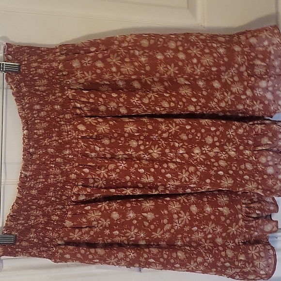 NWT Dex Plus Robin Smocked Waist Ruffle Skirt - Picture 7 of 10